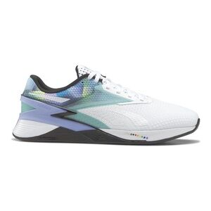 Reebok Nano White with Blue and Green Accents